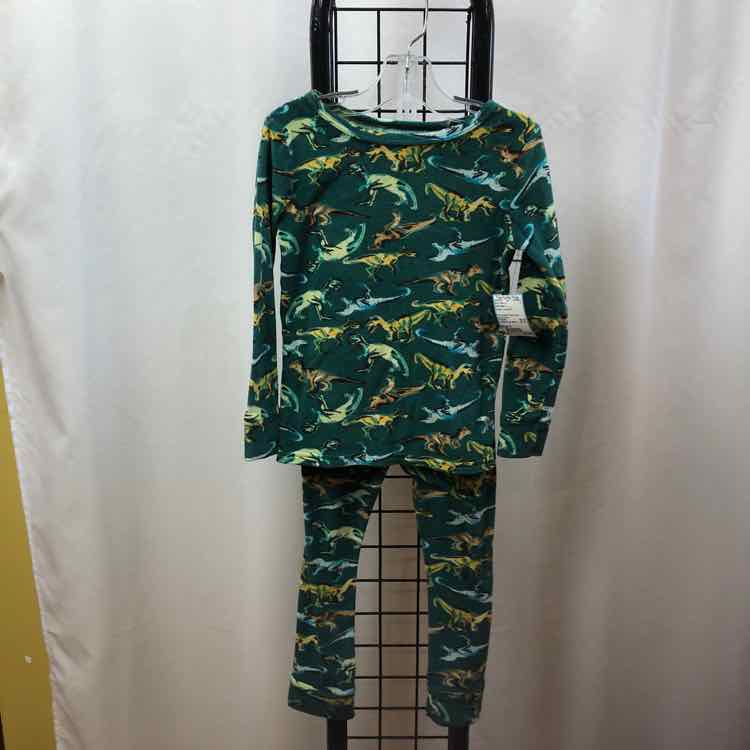 Cat & Jack Green Dinosaurs Child Size 5 Boy's Pajamas