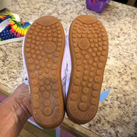 Purple Embroidered Child Size 1 Girl's Shoes
