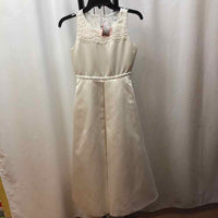 Chantilly Place Ivory Solid Child Size 12 Girl's Formal Wear
