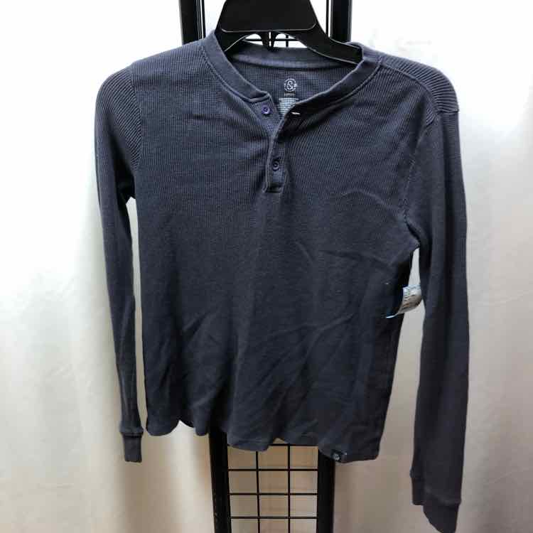 Treasure & Bond Gray Solid Child Size 10/12 Boy's Shirt