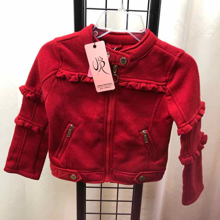 Urban Republic Red Solid Child Size 5/6 Girl's Jacket/Blazer