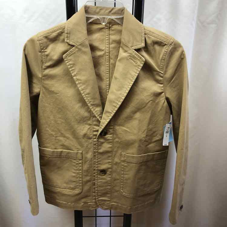 Gap Tan Solid Child Size 10 Boy's Sport Coat
