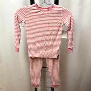 Sweet Bamboo Pink Stripe Child Size 6 Girl's Pajamas