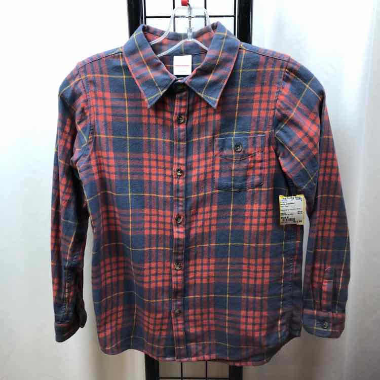 Hanna Andersson Red Plaid Child Size 8 Boy's Shirt
