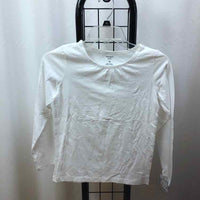 Carter's White Solid Child Size 10 Girl's Shirt