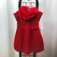 Janie and Jack Red Solid Child Size 12-18 m Girl's Dress
