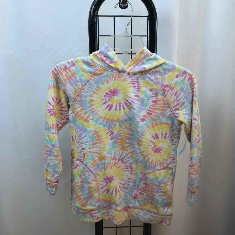 Land's End Rainbow Tye Dye Child Size 8 Girl's Sweatshirt