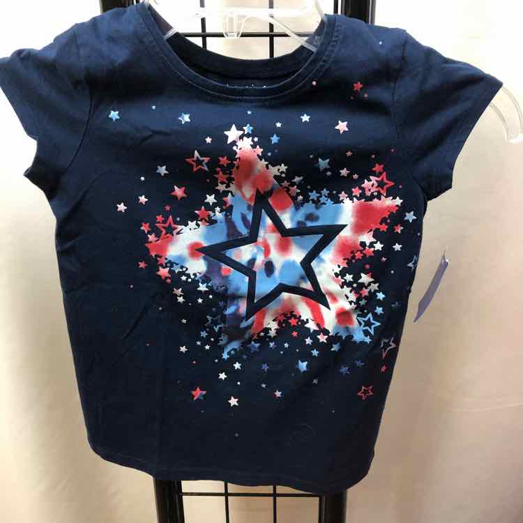 jumping beans Navy Stars Child Size 6 Girl's Shirt