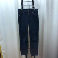 7 for all mankind Navy Solid Child Size 10 Girl's Pants