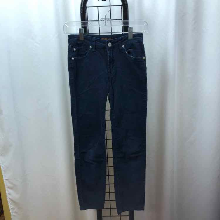 7 for all mankind Navy Solid Child Size 10 Girl's Pants