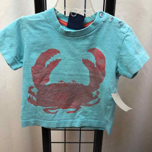 Mini Boden Baby Blue Graphic Child Size 18-24 m Boy's Shirt