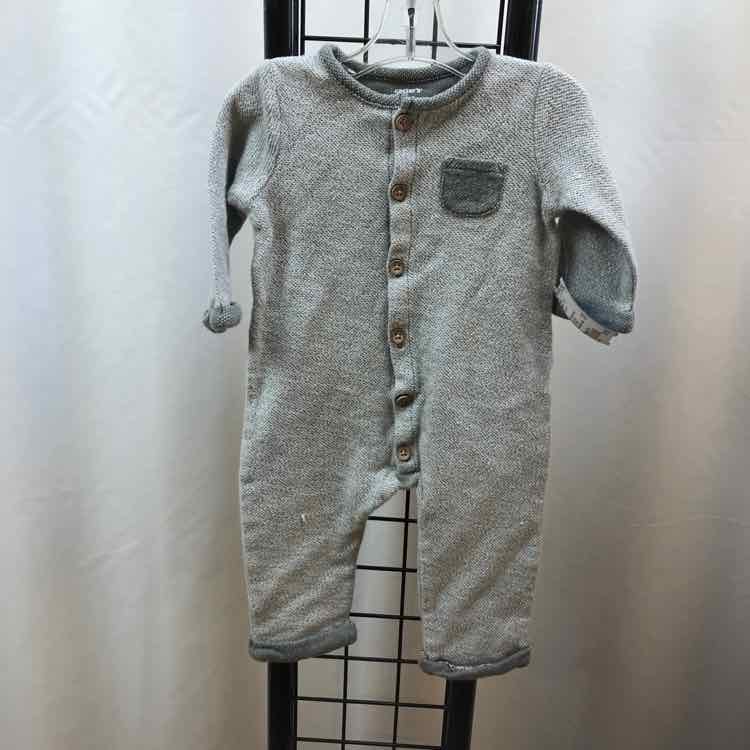 Carter's Gray Solid Child Size 6 m Boy's Outfit