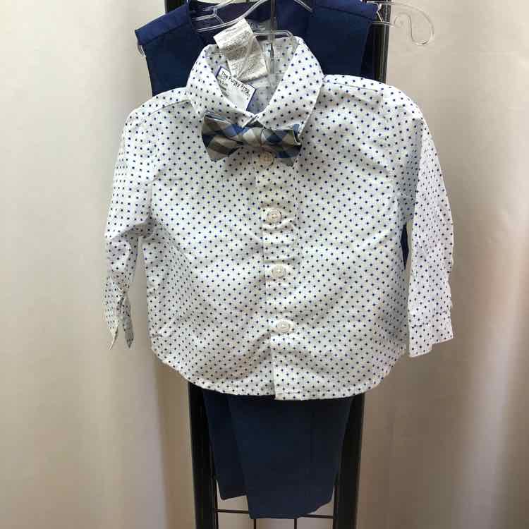 van huesen White Dotted Child Size 6-9 m Boy's Outfit