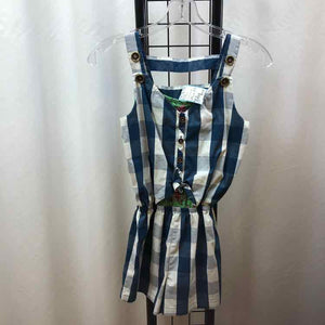Matilda Jane Blue Checkered Child Size 12 Girl's Romper