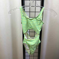 Old Navy Yellow Checkered Child Size 6/7 Girl's Swimwear