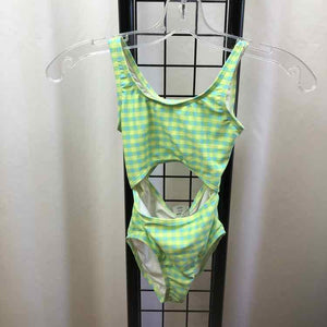 Old Navy Yellow Checkered Child Size 6/7 Girl's Swimwear