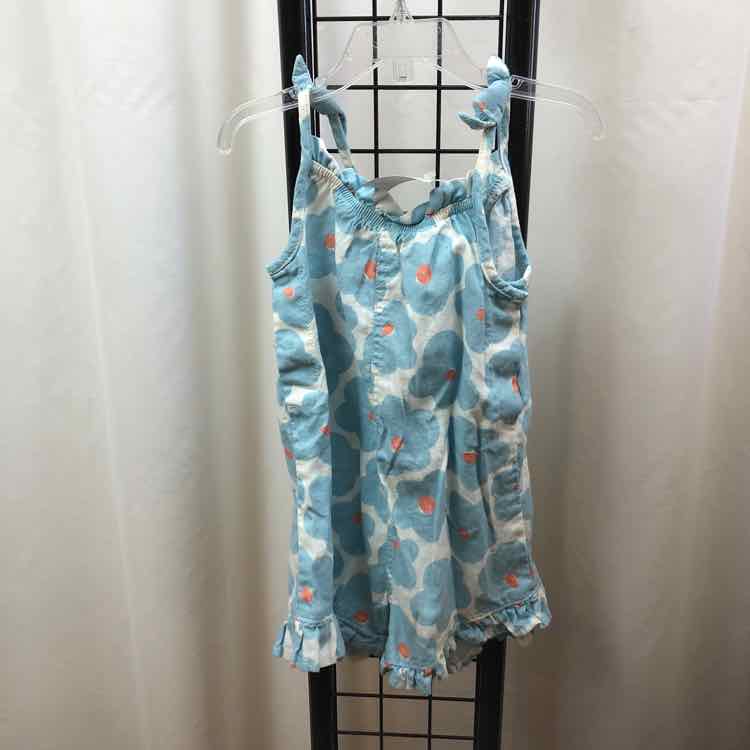 Little Co. by Lauren Conrad Blue Floral Child Size 3 Girl's Romper