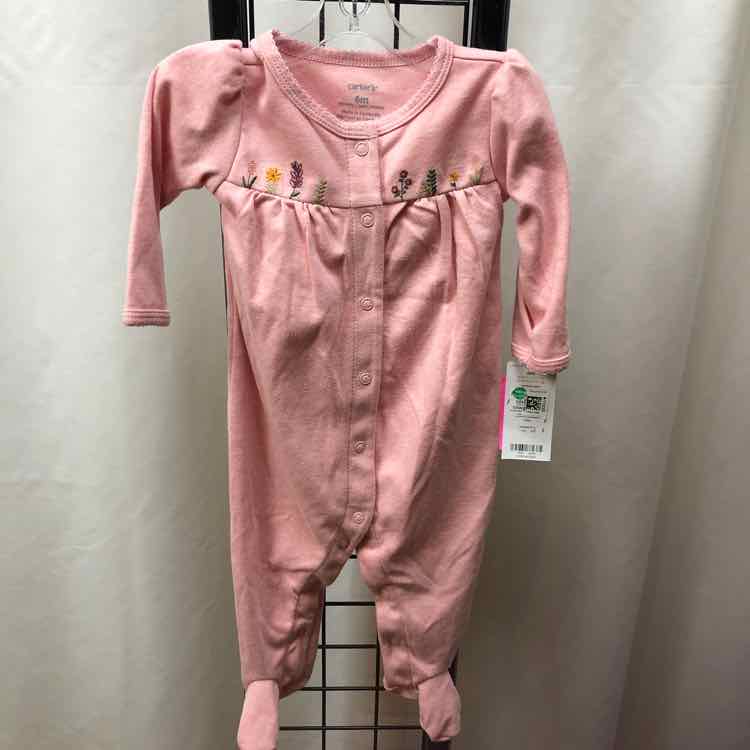 Carter's Pink Embroidered Child Size 6 m Girl's Pajamas