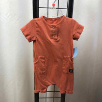Rags Rust Solid Child Size 6-12 m Boy's Romper