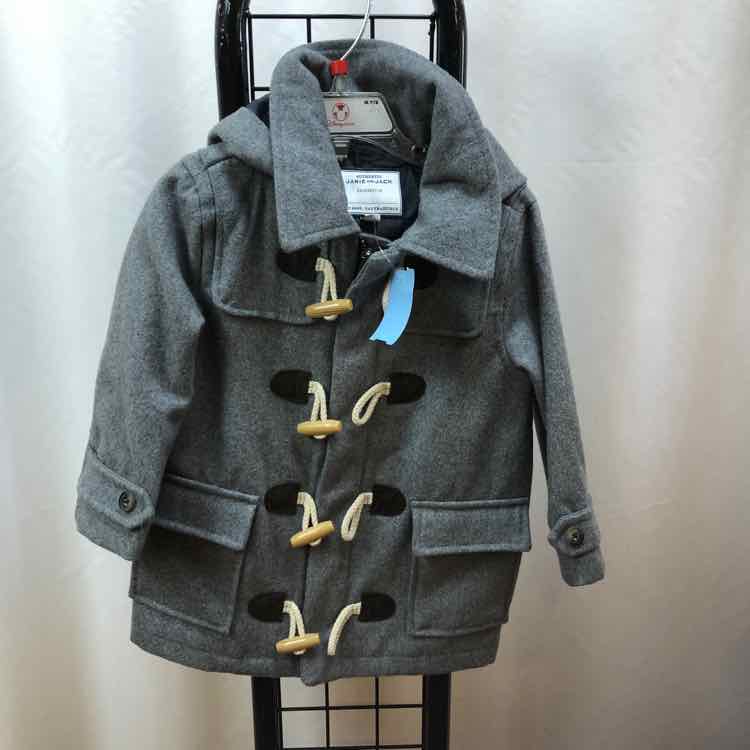 Janie and Jack Gray Solid Child Size 18-24 m Boy's Outerwear