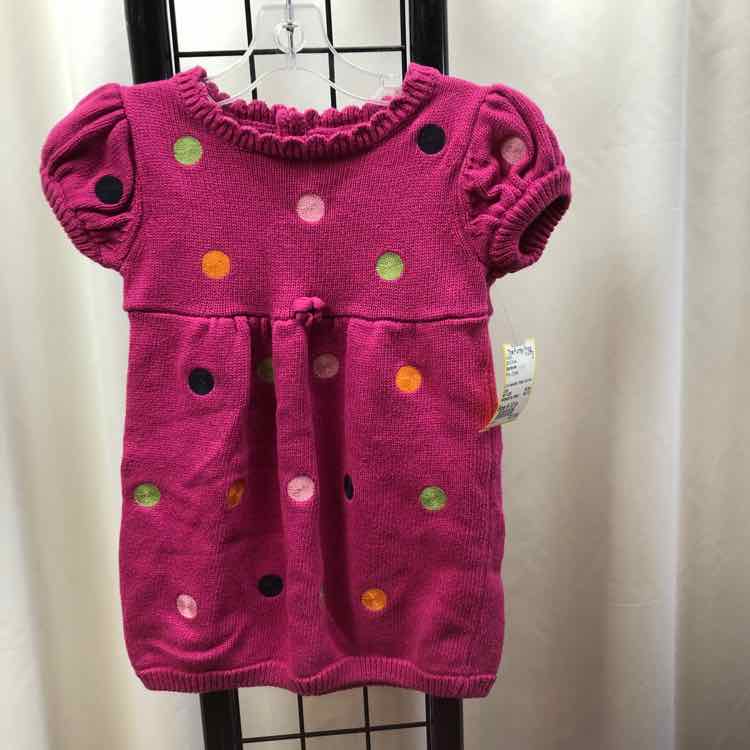 Gymboree Pink Dotted Child Size 6-12 m Girl's Dress