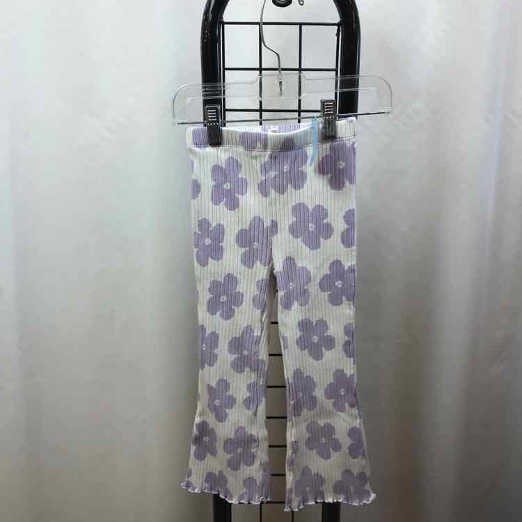 Grayson Mini White Floral Child Size 3 Girl's Pants