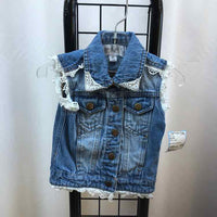 Say What Denim Solid Child Size 2 Girl's Vest