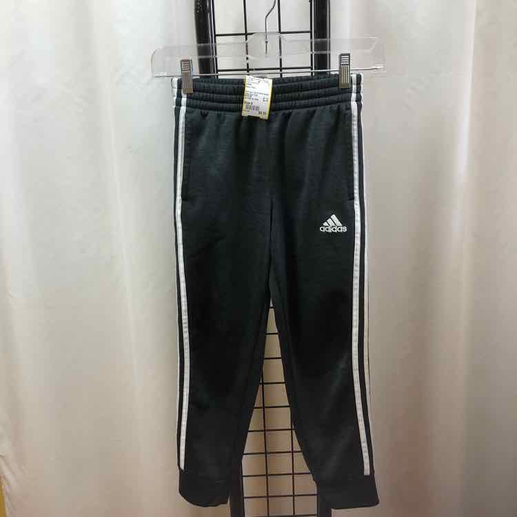 Adidas Black Solid Child Size 8 Boy's Sweatpants