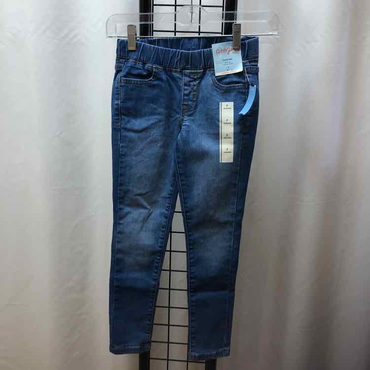 Cat & Jack Denim Solid Child Size 7 Girl's Jeans