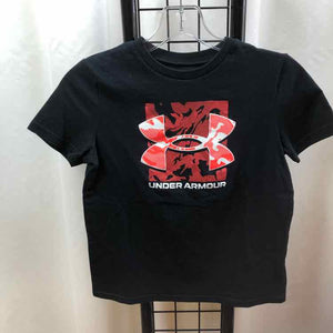 Under Armour Black Logo Child Size 7/8 Boy's Shirt