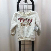 Baby Essentials White Christmas Child Size 24 m Girl's Sweatshirt