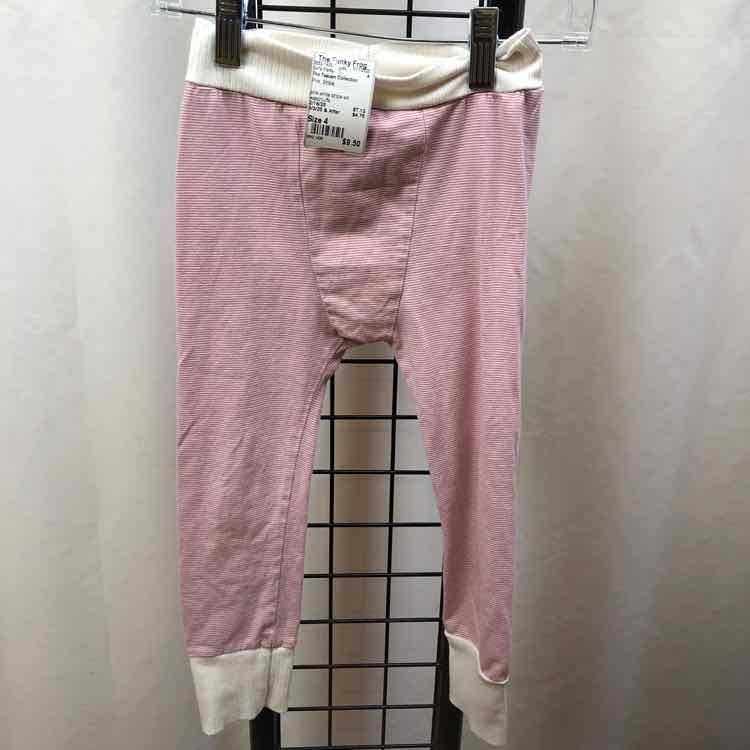 The Teacam Collection Pink Stripe Child Size 4 Girl's Pants