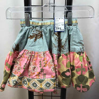 Matilda Jane Gray Floral Child Size 6 Girl's Skirt