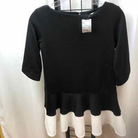 A. Bird Black Solid Child Size 8 Girl's Dress