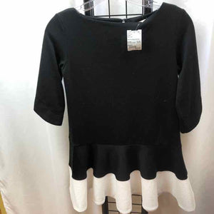 A. Bird Black Solid Child Size 8 Girl's Dress