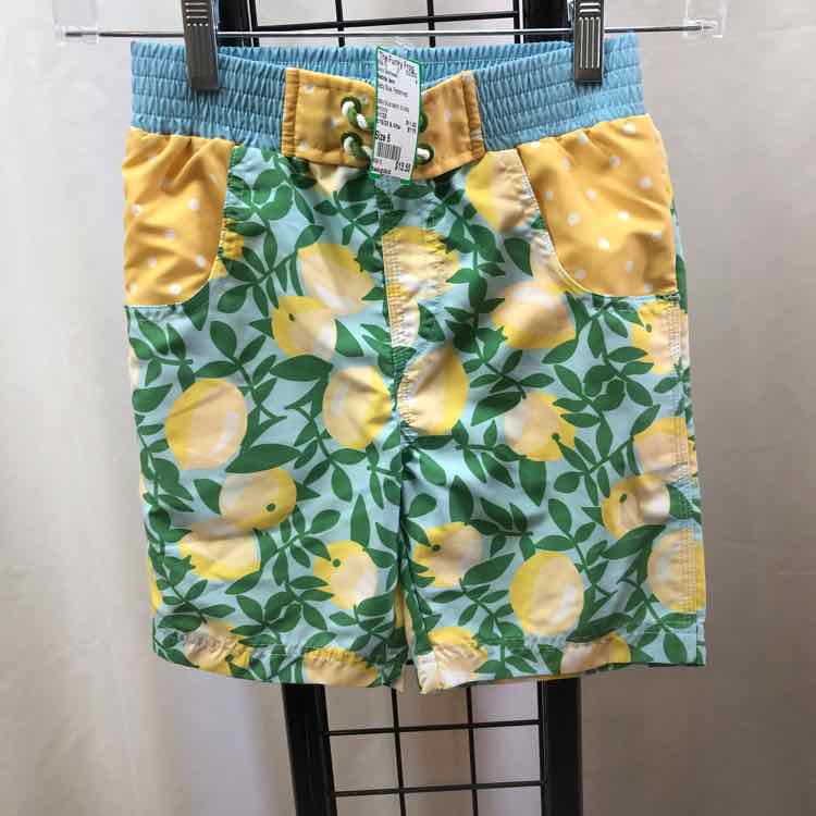 Matilda Jane Baby Blue Patterned Child Size 6 Boy's Swimwear