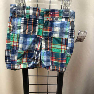 Janie and Jack Multi-Color Madras Child Size 18-24 m Boy's Shorts
