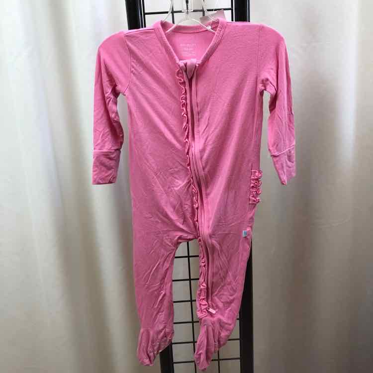 Posh Peanut Pink Solid Child Size 12-18 m Girl's Pajamas