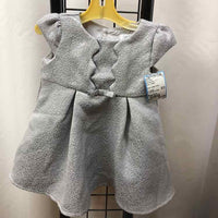 just one you Silver Metallic Child Size 6 m Girl's Dress