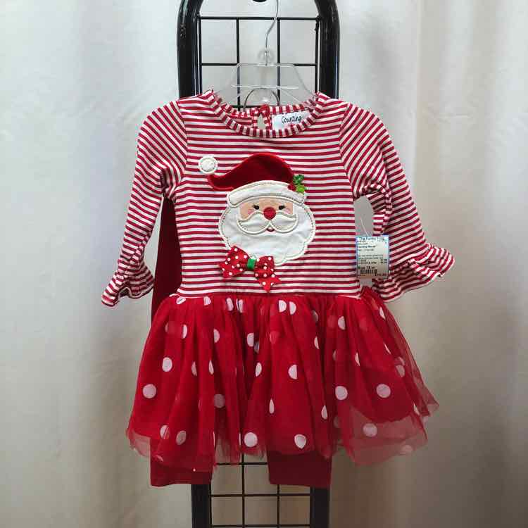 Counting Daisies Red Christmas Child Size 18 m Girl's Outfit