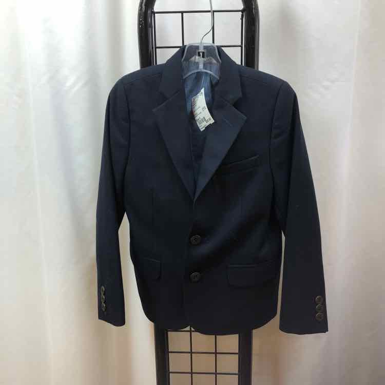 Nordstrom Navy Solid Child Size 6 Boy's Sport Coat