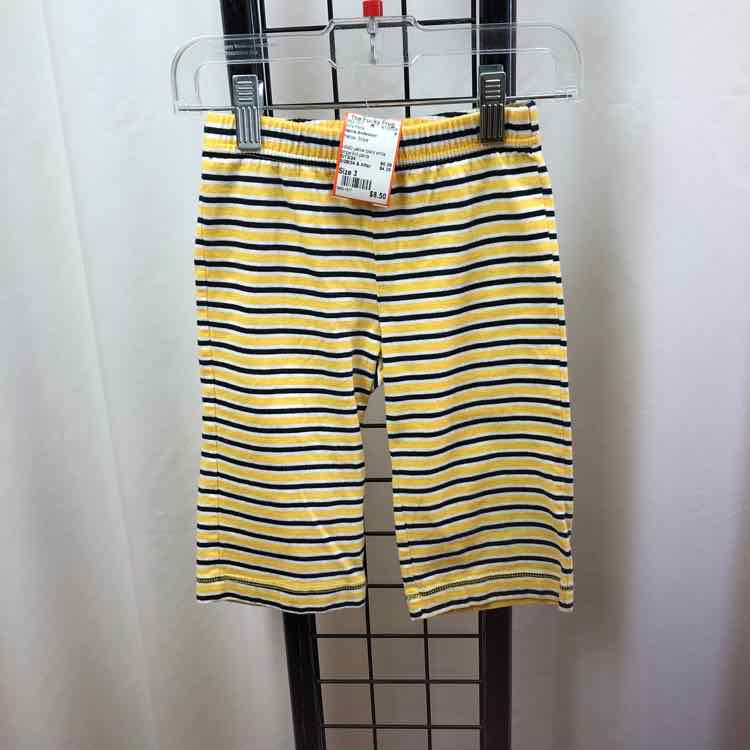 Hanna Andersson Yellow Stripe Child Size 3 Girl's Pants