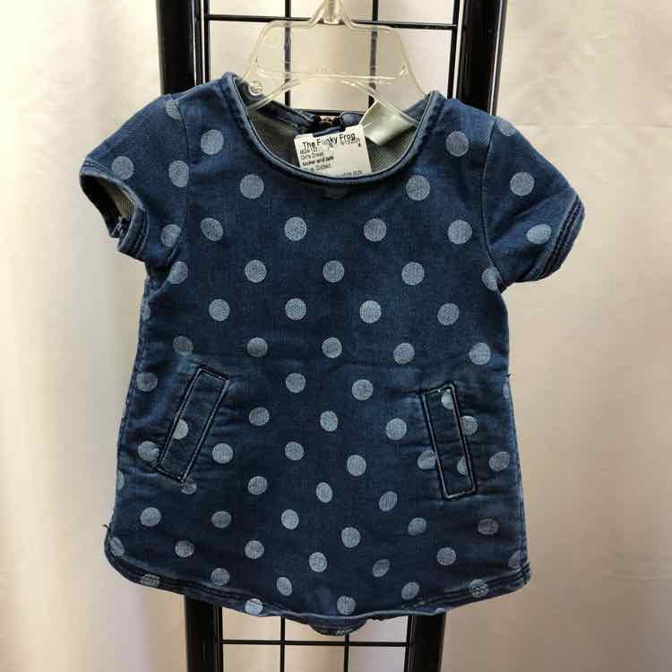 tucker and tate Blue Dotted Child Size 3 m Girl's Dress