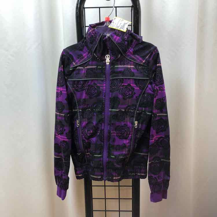 Ivivva Purple Floral Child Size 4 Girl's Sweatshirt