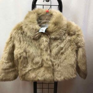 Janie and Jack Tan Solid Child Size 10/12 Girl's Jacket/Blazer