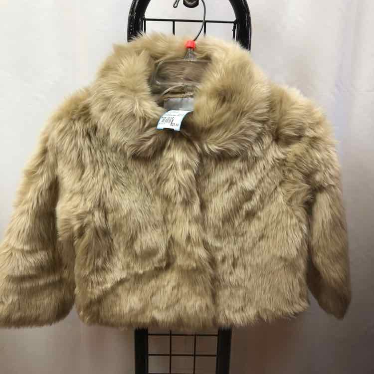 Janie and Jack Tan Solid Child Size 10/12 Girl's Jacket/Blazer