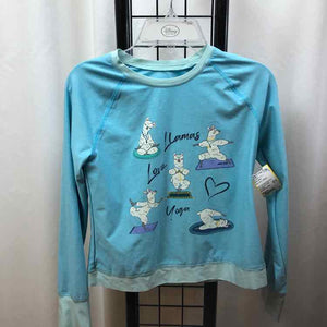 Land's End Baby Blue Graphic Child Size 8 Girl's Shirt