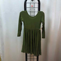 Kyte Green Solid Child Size 4 Girl's Dress