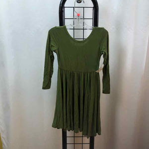 Kyte Green Solid Child Size 4 Girl's Dress