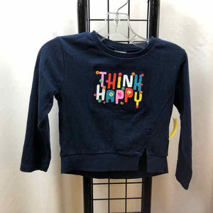 Boboli Navy Graphic Child Size 4 Girl's Shirt